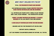 Procreate Watercolor Doodle Brushes, a Brush Add-On by AlwaysBeColoring (Thumbnail 2 of 13)