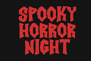 Ristakhr Horror Display Typeface, a Sans Serif Font by Maulana Creative (Thumbnail 4 of 7)