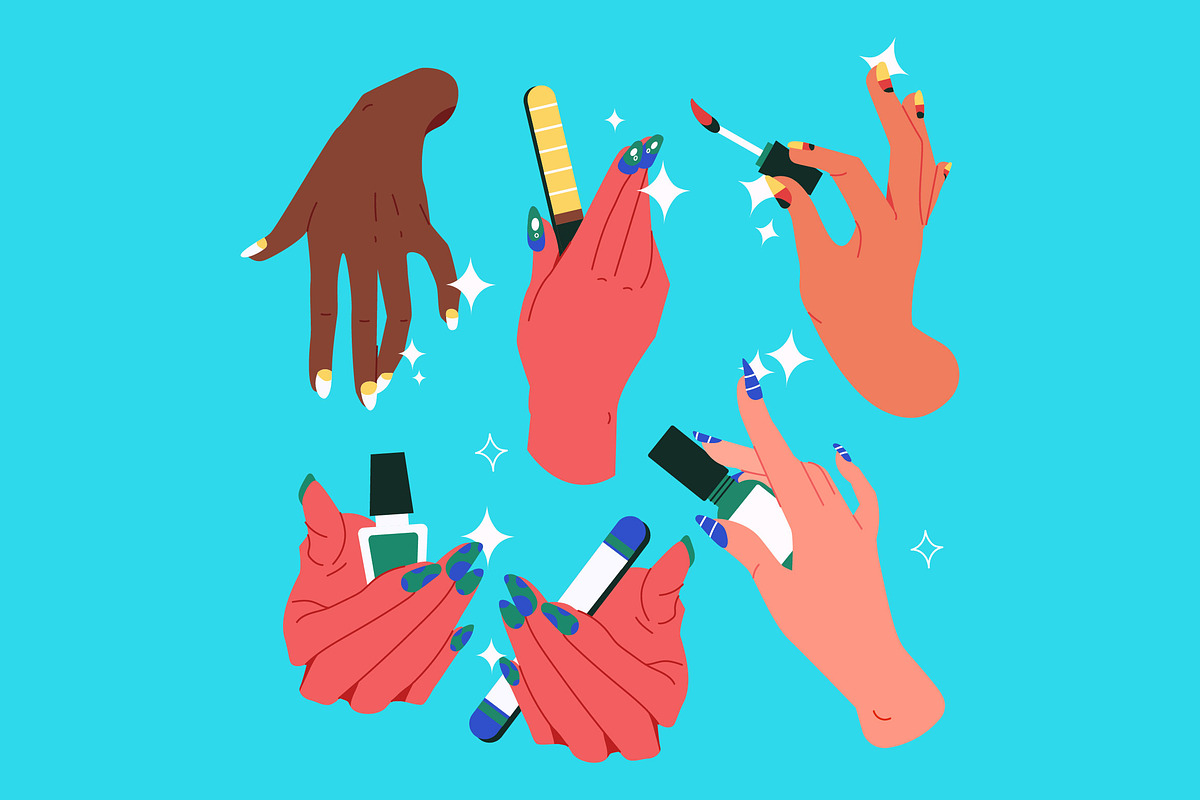 Nail Care Asset Illustration, an Object Illustration by graphicook