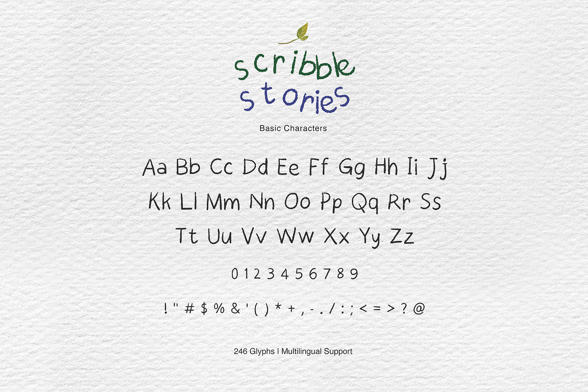 Oil Pastel Font Scribble Stories, a Handwritten Font by Perplexitics (Photo 3 of 10)