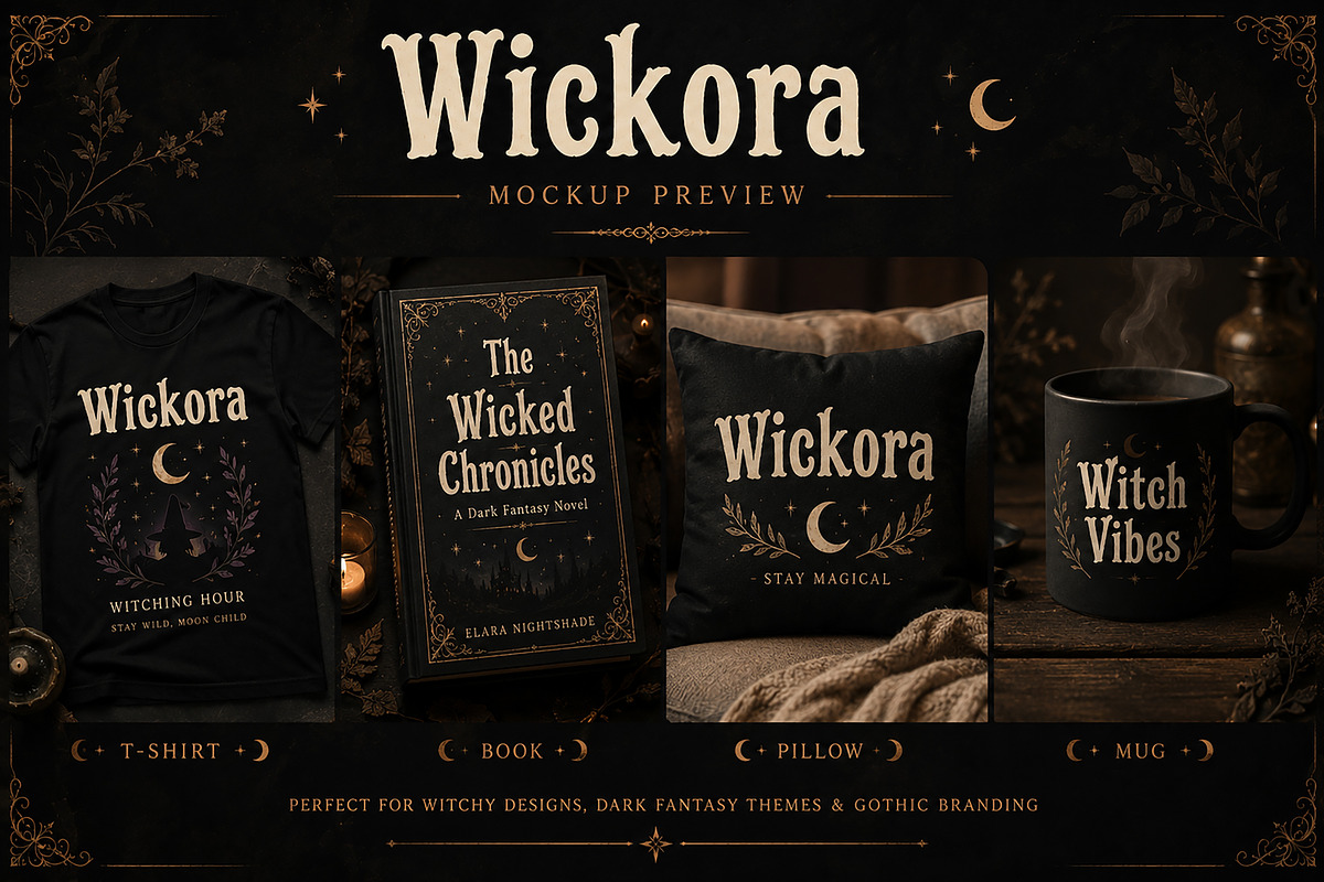 Wickora, a Serif Font by Wow Magic (Photo 2 of 5)