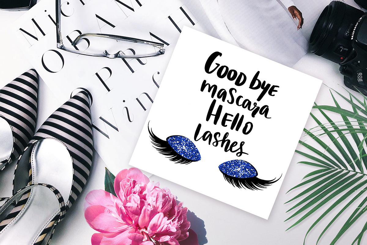 Lashes quotes for fashion girls., a Decorative Illustration by Yana Lesiuk (Photo 4 of 9)