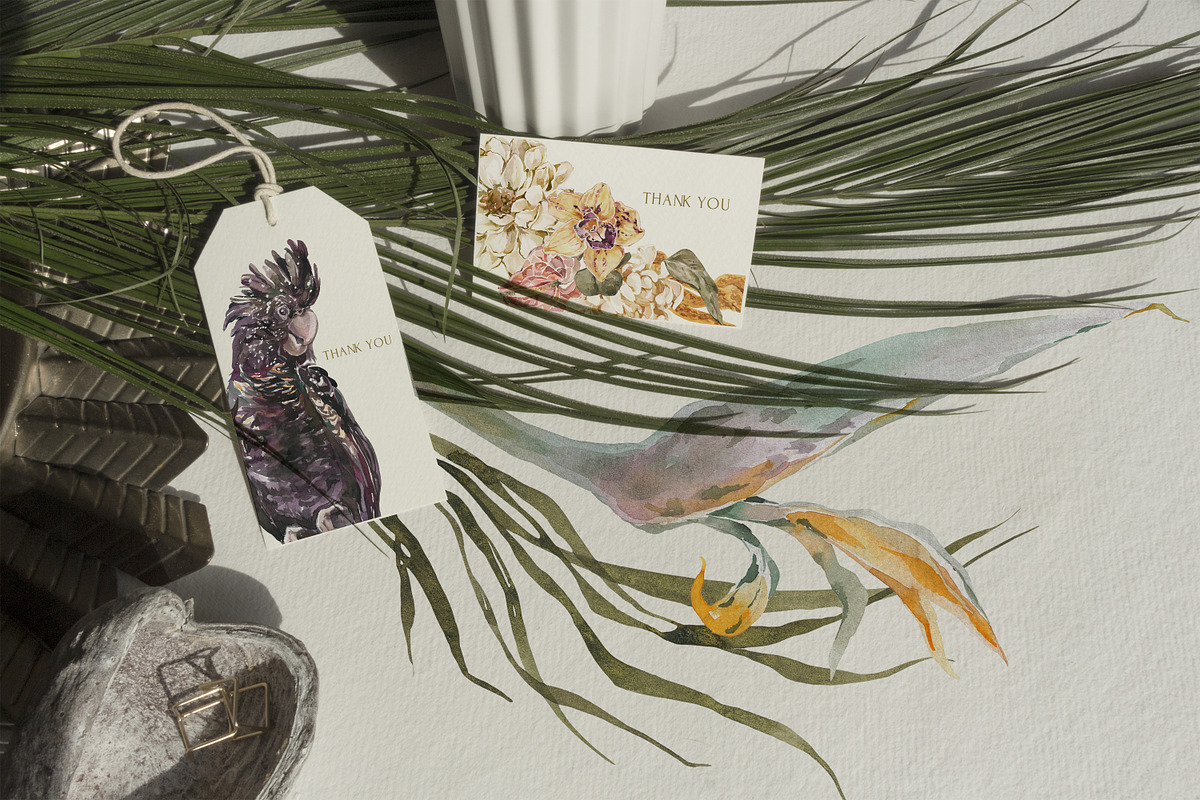 Tropical Jungle Floral Watercolor, an Illustration by Cat In Colour (Photo 8 of 8)