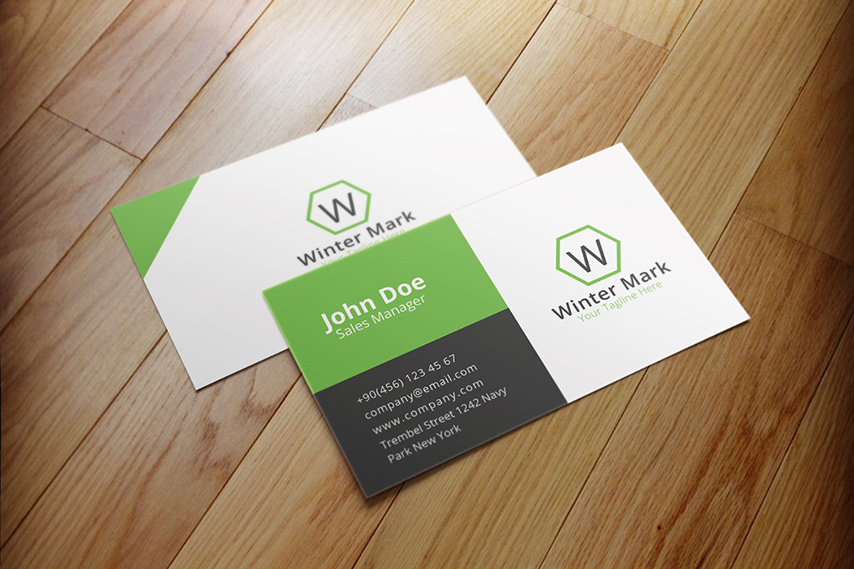 Simple Corporate Business Card, a Business Card Template by Shahjhan (Photo 2 of 3)