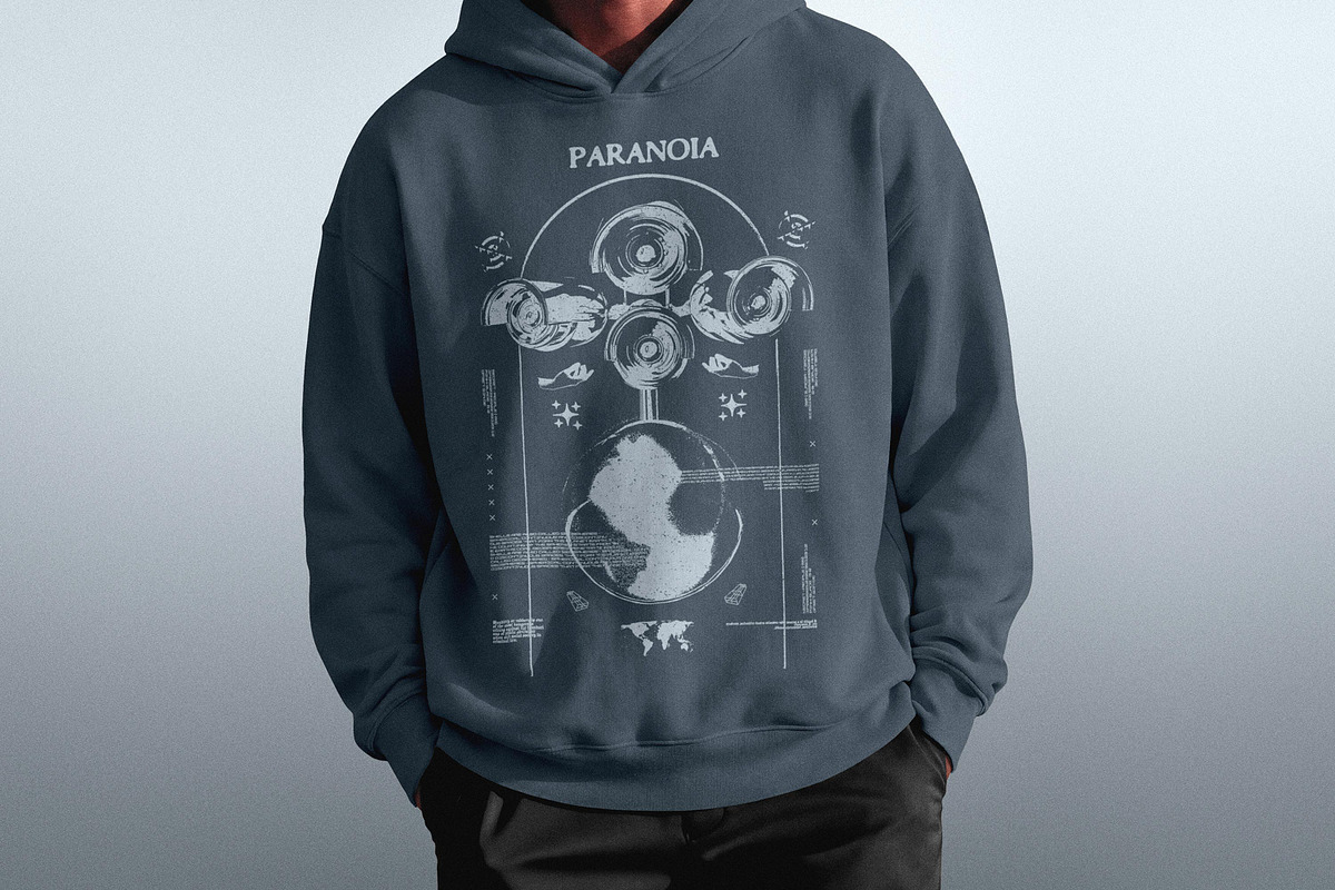 Oversized Men's Hoodie Mockup, a Hoody Mockup by Design Squad (Photo 3 of 4)
