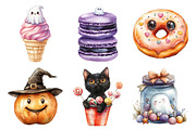 Watercolor Sweet Halloween Clipart, an Illustration by Daily.Designs (Thumbnail 5 of 5)