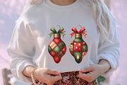 Watercolor Christmas Lights Clipart, an Illustration by designcity5 (Thumbnail 4 of 5)