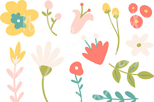 Fairytale Florals Clipart Bundle