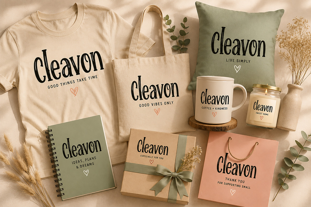 Cleavon whimsical display font, a Script Font by Wow Magic (Photo 2 of 3)
