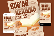 Quran Reading Lessons Flyer Set, a Flyer Template by Annora Studio (Thumbnail 2 of 6)