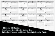 2026 Calendar, Landscape & Portrait, a Stationery Template by MNT-Creator (Thumbnail 6 of 8)
