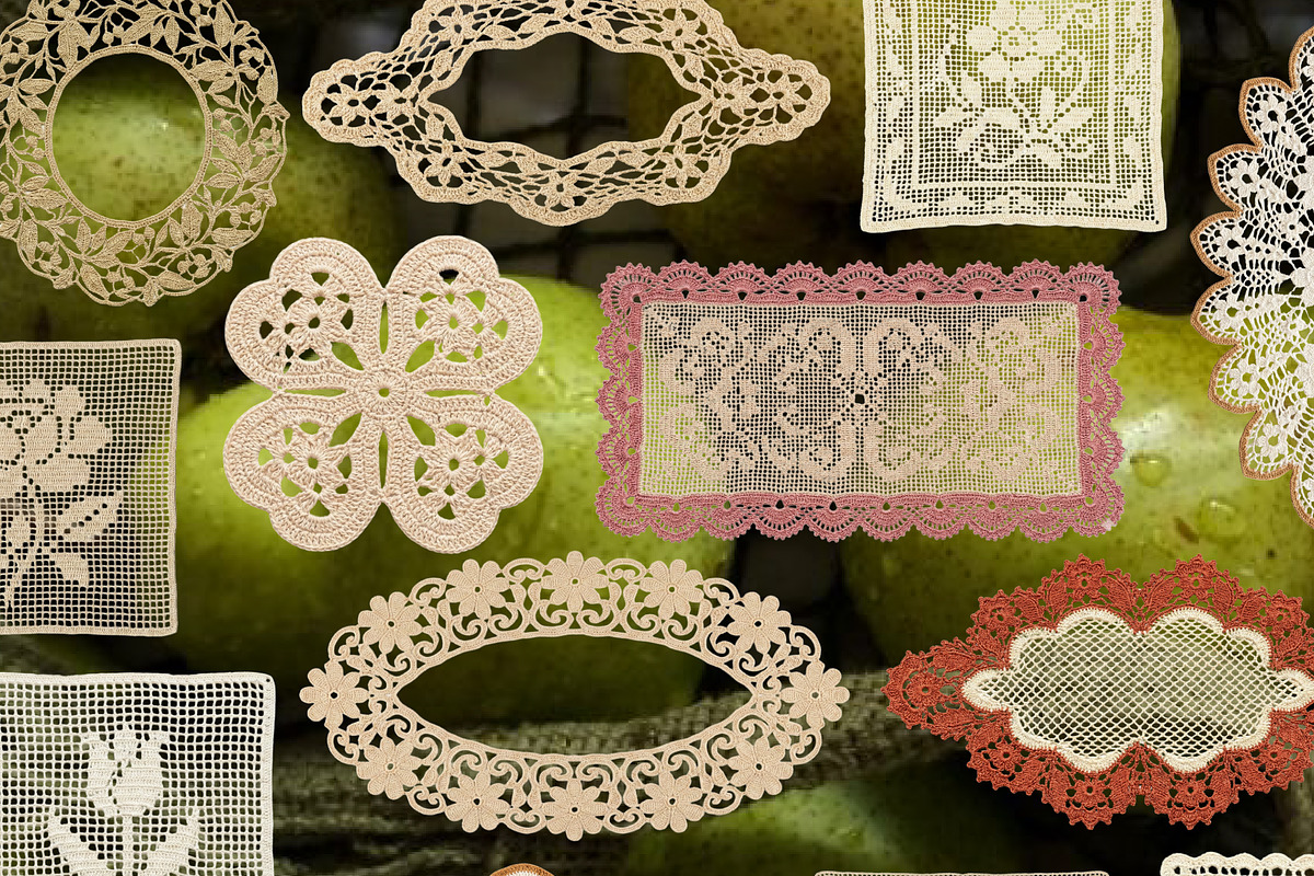 200 Vintage Nature Lace Doilies, an Object Graphic by DreamoraArt (Photo 3 of 11)