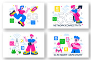 10 5G Network Connectivity, a Technology Illustration by denayunebgt (Thumbnail 2 of 4)
