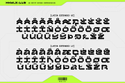 Makhlux 119 - Futuristic Typeface, a Sans Serif Font by Pengedar Seni (Thumbnail 8 of 11)
