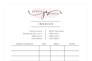 Pink Professional Invoice Template