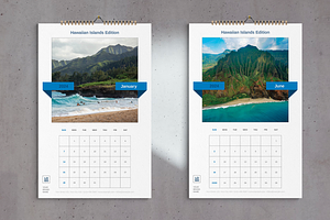 Hawaiian Islands Wall Calendar 2024