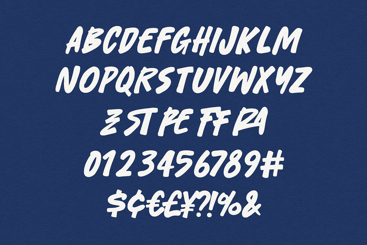 Bestam Pren Bold Gritty Handmade, a Handwritten Font by Maulana Creative (Photo 6 of 7)