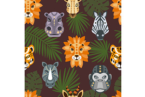 Seamless Pattern With African