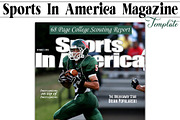 Sports In America Mag Cover Template, a Magazine Template by Brenda Avila Designs (Thumbnail 2 of 3)