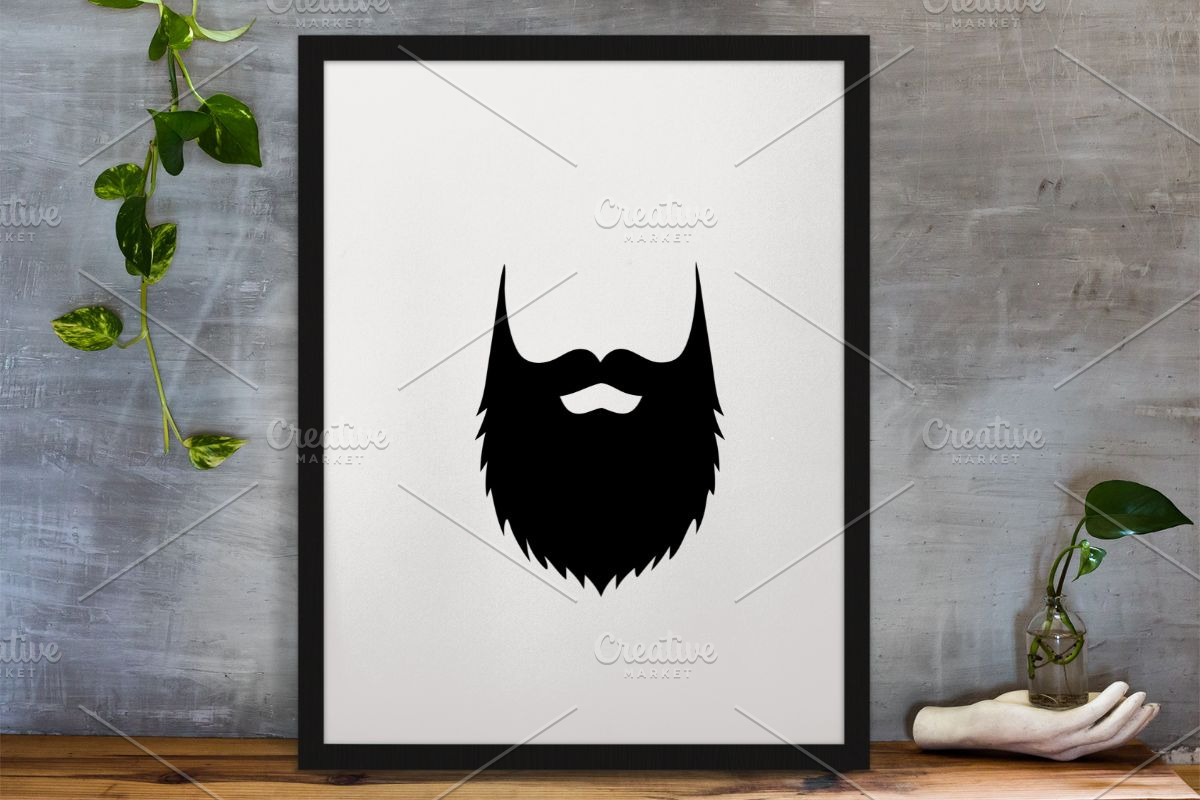 Beard Styles Silhouette SVG, a Person Illustration by newminddesign (Photo 3 of 3)