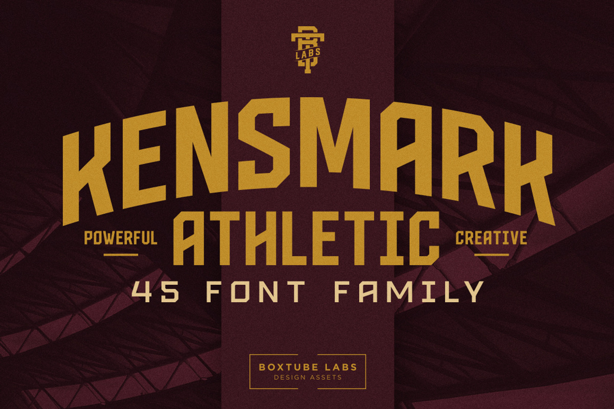 Kensmark - Display Font, a Sans Serif Font by BoxTube Labs (Photo 1 of 6)