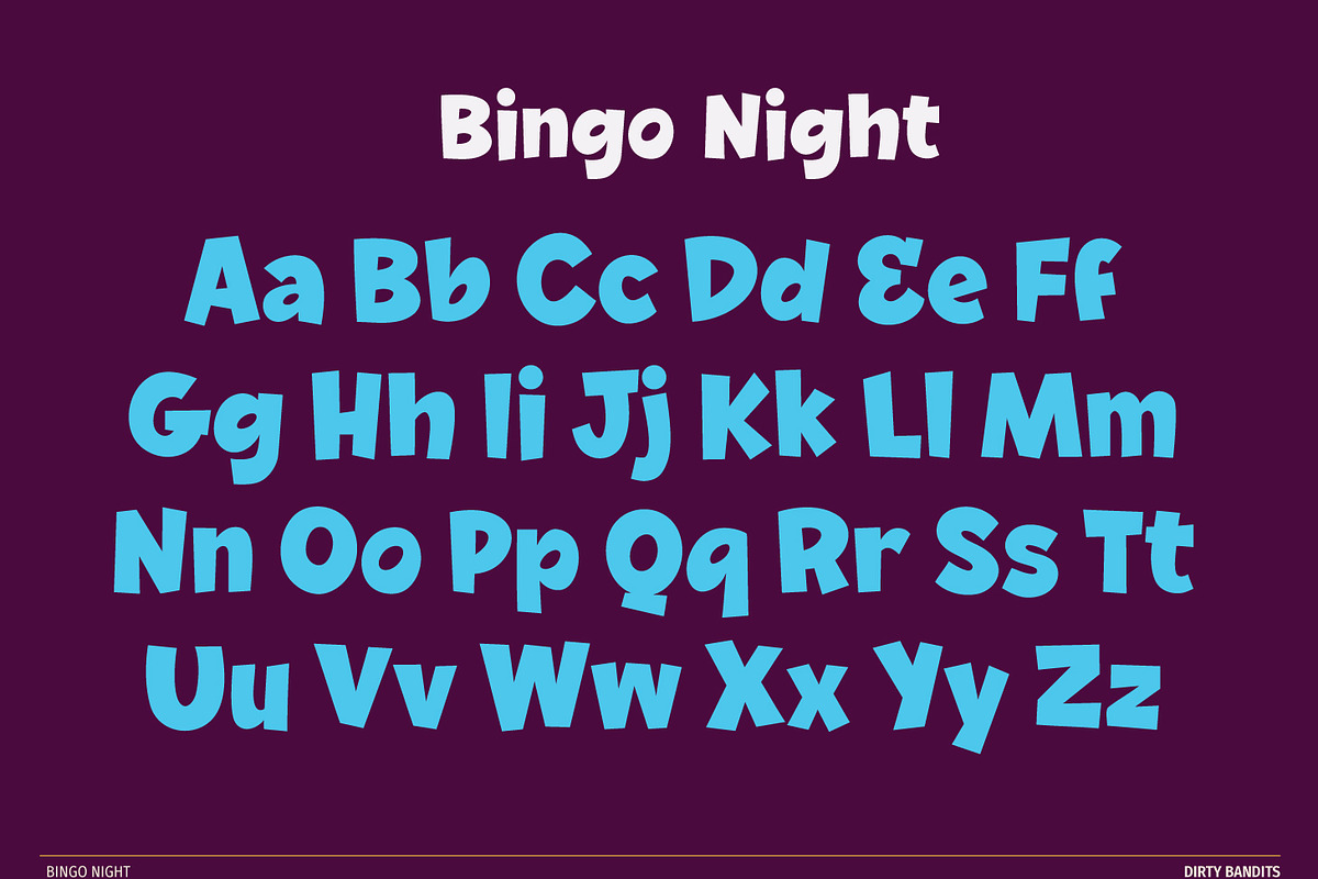 Bingo Night, a Sans Serif Font by Dirty Bandits Type (Photo 7 of 10)