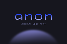 Anon-Futuristic Logo Display Font
