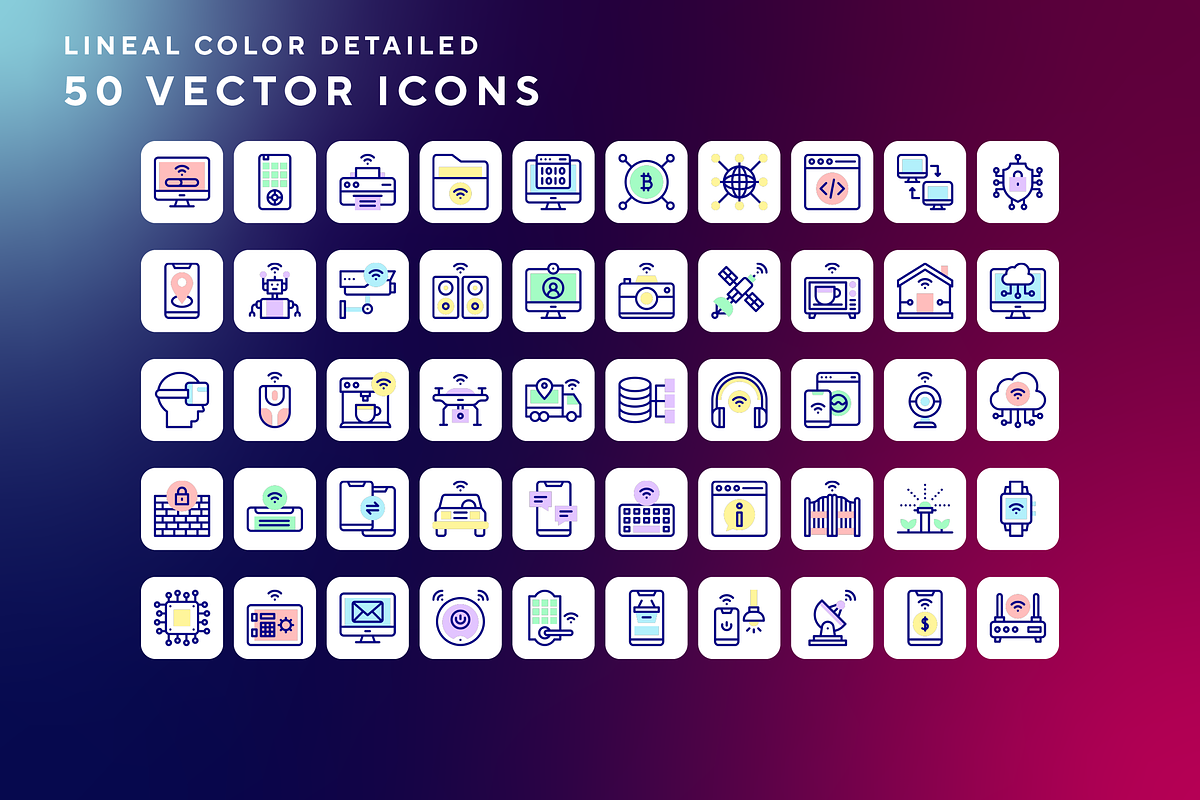 Internet technology icons, an Outline Icon by Wencory (Photo 1 of 2)