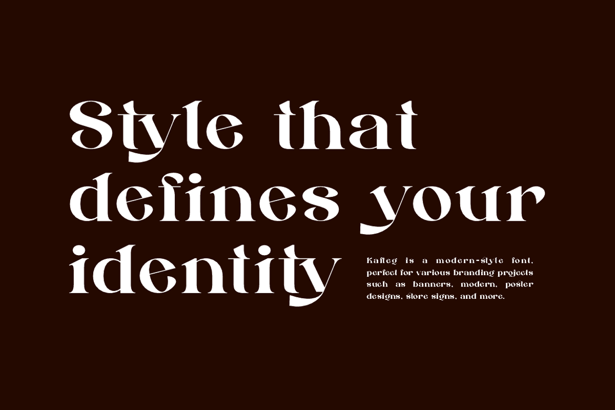 Kafteg - Luxury Coffee Font, a Serif Font by Iqsiart Studio (Photo 6 of 15)