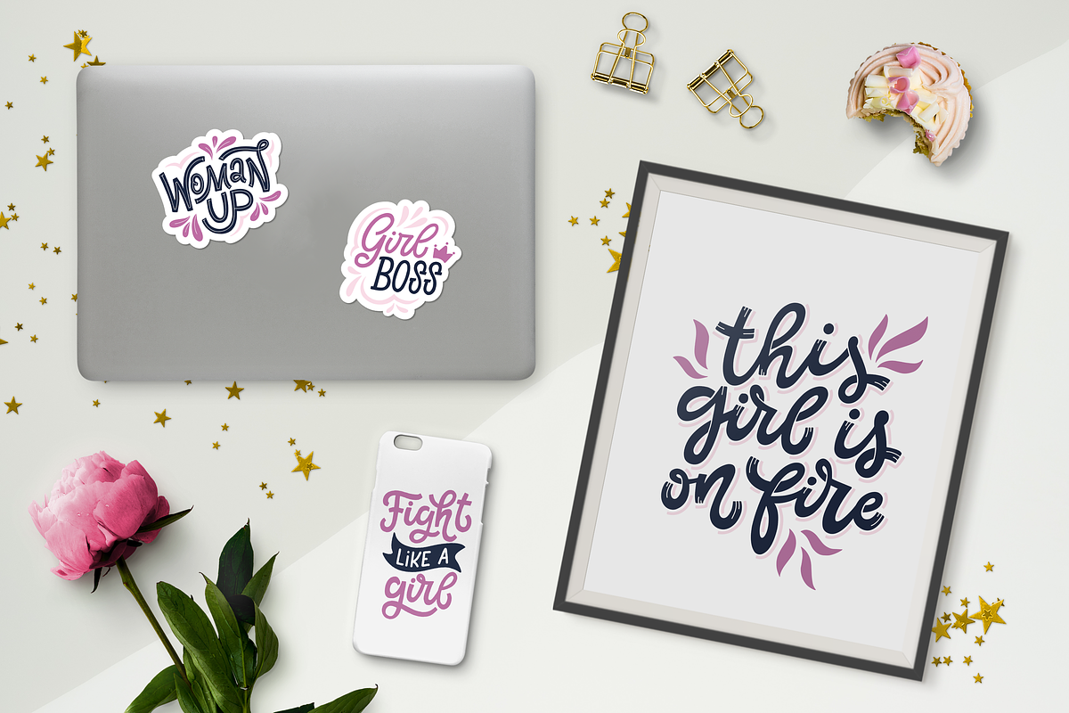 Girl Power! Set of 20 Stickers, an Illustration by Anna Krestiannykova (Photo 4 of 6)