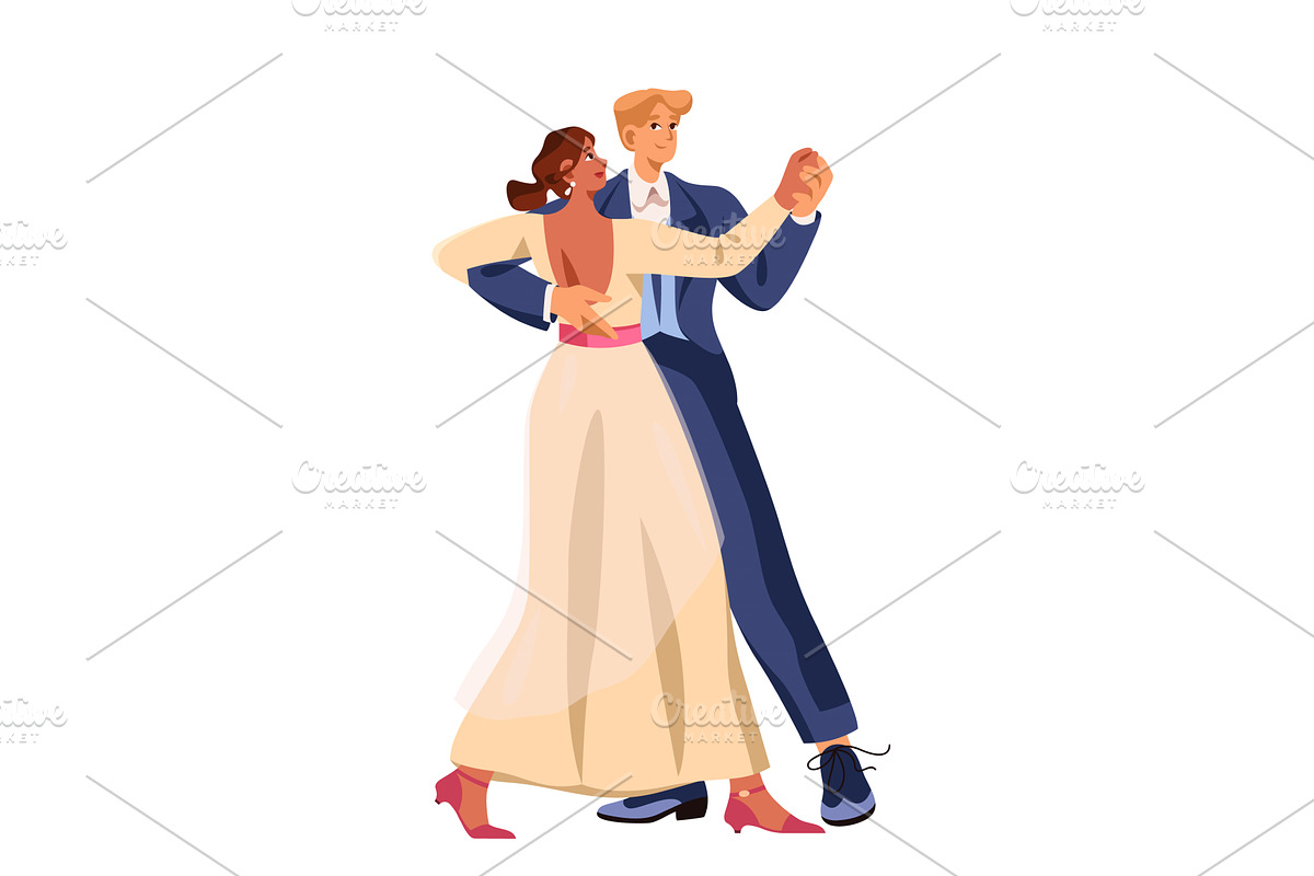 Pair dancing waltz, couple dance at, a Sport Illustration by Elegant Solution