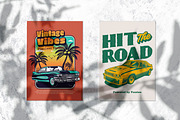 Vintage Classic Car Collection no 07, a Transportation Illustration by The BolzStudio (Thumbnail 4 of 12)