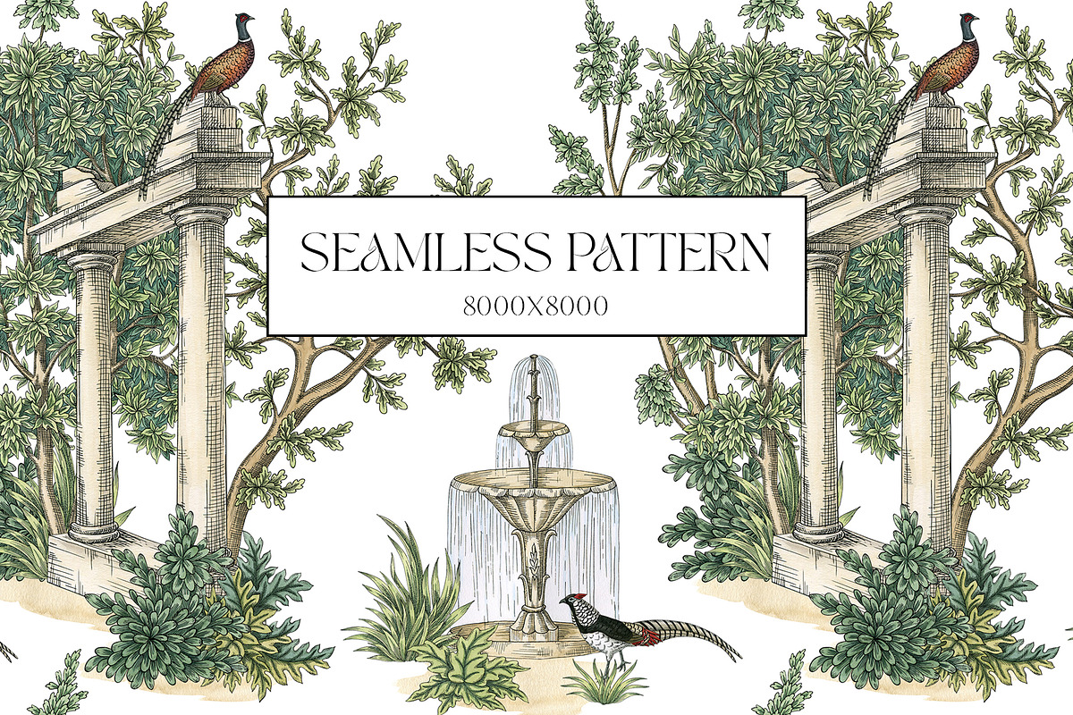 The secret garden, a Pattern Graphic by Anyuka (Photo 2 of 9)