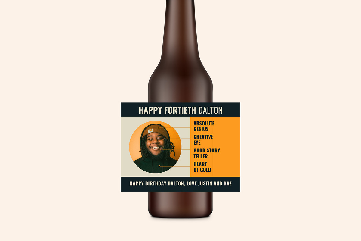 Dalton Bottle Label Template, a Stationery Template by Mountain Folk Creative (Photo 1 of 5)
