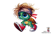 Sea Turtle Sport Runner PNG Bundle, a Graphic by Clipart Bloom (Thumbnail 4 of 16)