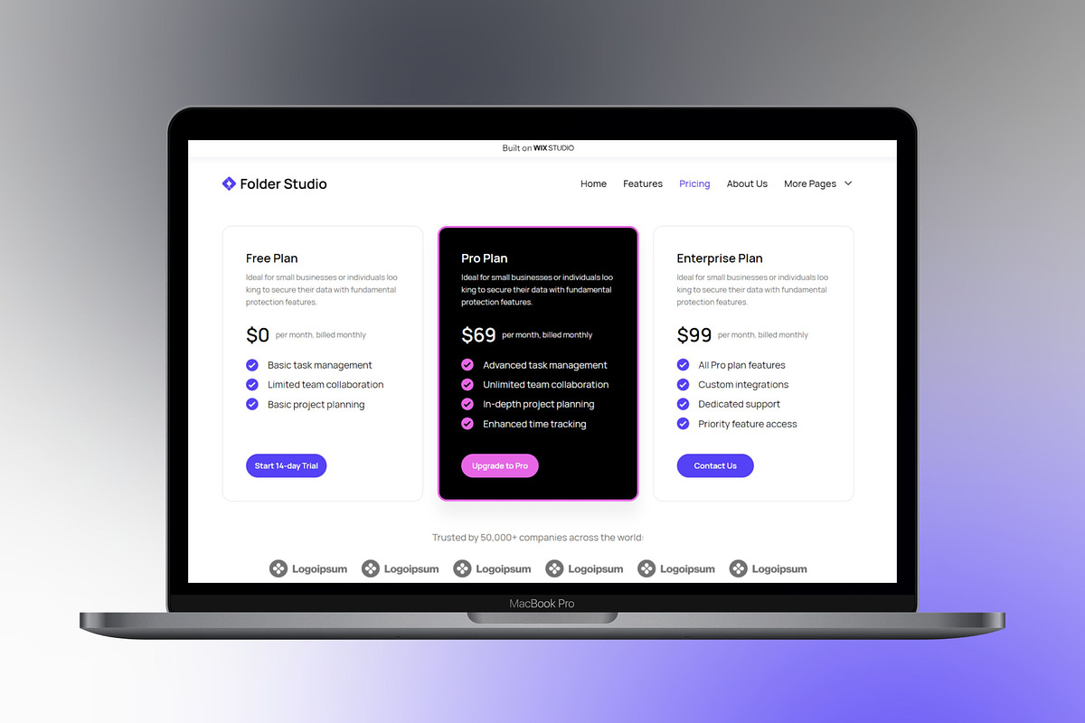 Folder Studio - Wix Studio Template, a Wix Template by TweakDesigns (Photo 2 of 7)