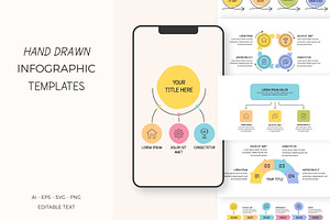 Hand Drawn Infographic Templates, a Graphic by PixMarket
