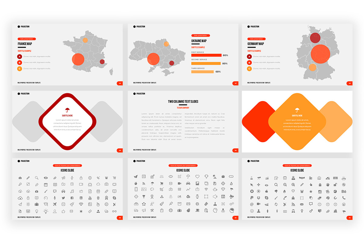 Projection | Powerpoint Template, a Presentation Template by Zacomic ...