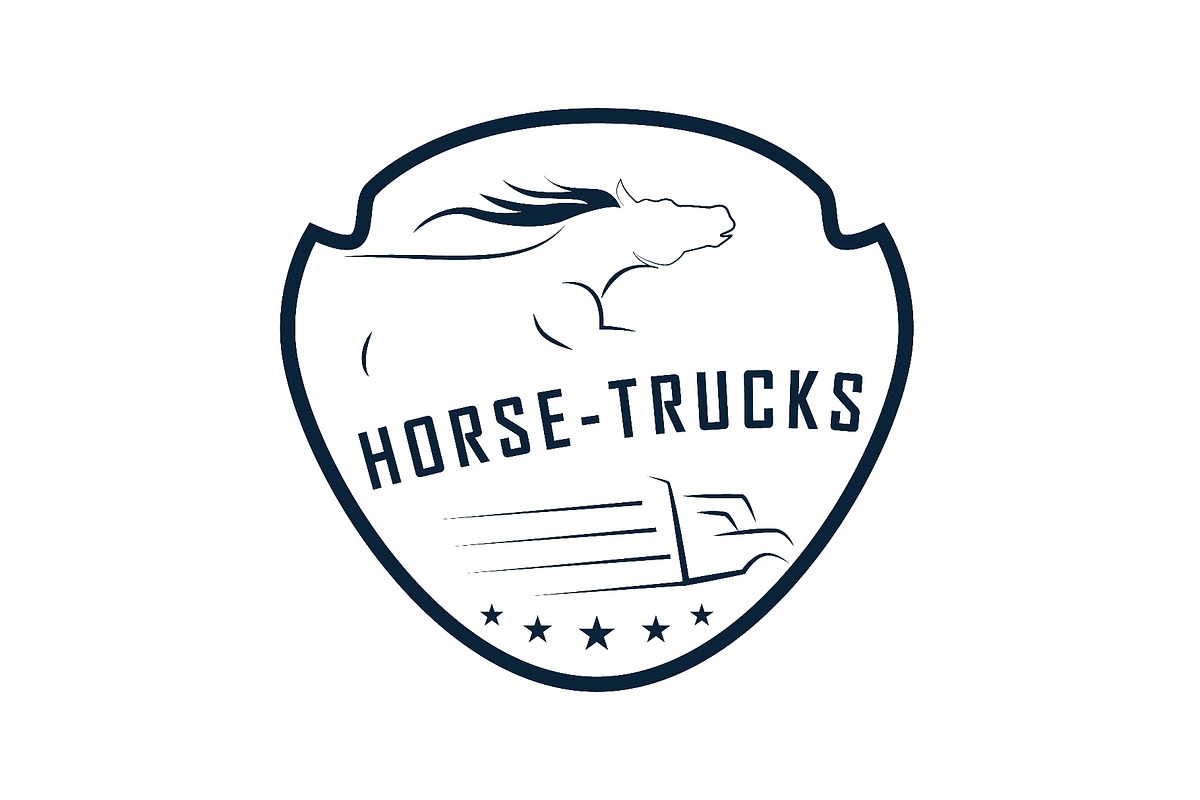 Horse and truck equine transport, a Transportation Illustration by LogosDen (Photo 1 of 3)