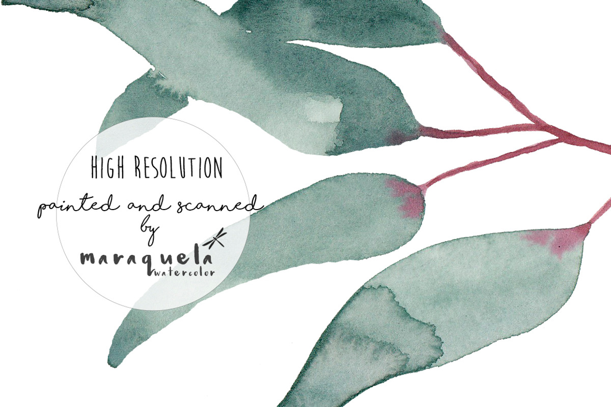 Watercolor Seamless Pattern Leaves, a Pattern Graphic by MaraquelaStudio (Photo 4 of 4)