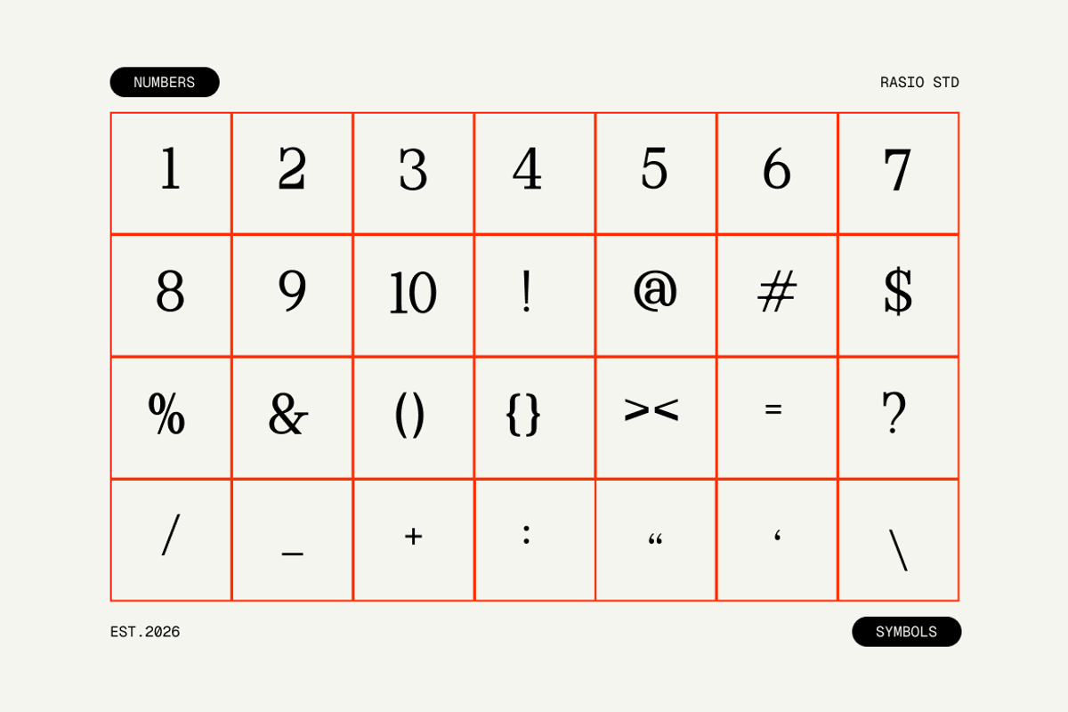 Rigidon Mono Serif Monospace Font, a Serif Font by Rasio Studio (Photo 3 of 9)