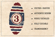 52 Vintage Postcard Vectors, an Illustration by Brigantine Designs (Thumbnail 2 of 4)