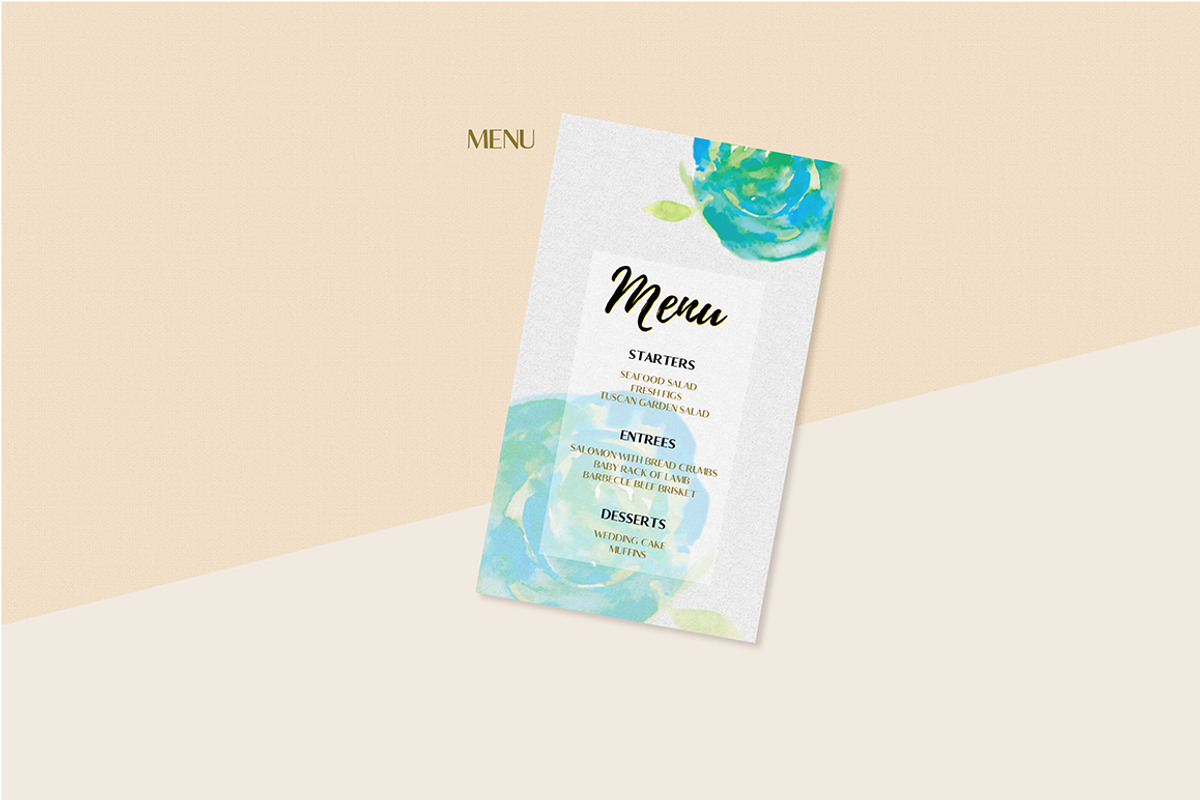 Floral Wedding Invitation Set, an Invitation Template by land art (Photo 15 of 24)