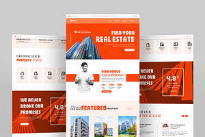 Real Estate Landing Page Layout, a Landing Page Template by ContestDesign