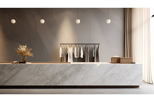 trendy grey counter background ai, a Background Photo by pikepicture