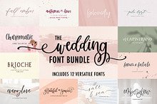 The Wedding Font Bundle