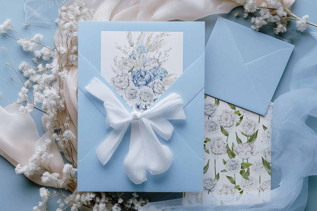 Airy Blue Watercolor Collection, an Object Graphic by Kaleriia (Photo 6 of 13)