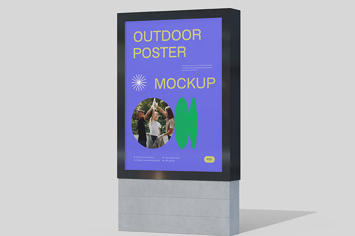 Poster Mockup - Rolled & Flat View, a Mockup by graphicsauce (Photo 3 of 4)