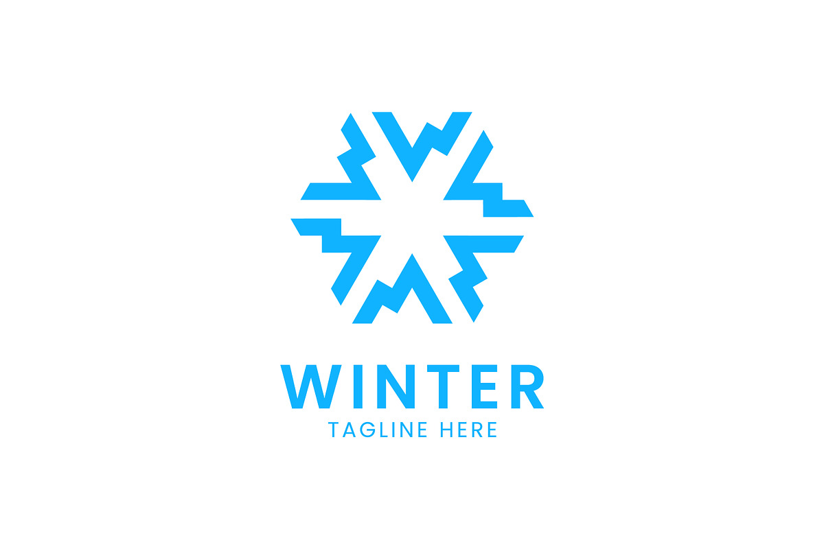Letter W Rotate Logo Snowflake Icon, a Branding & Logo Template by Signatoro (Photo 3 of 3)