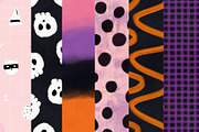 70 Hand-Drawn Halloween backgrounds, a Background Graphic by PaperJamLab (Thumbnail 3 of 14)